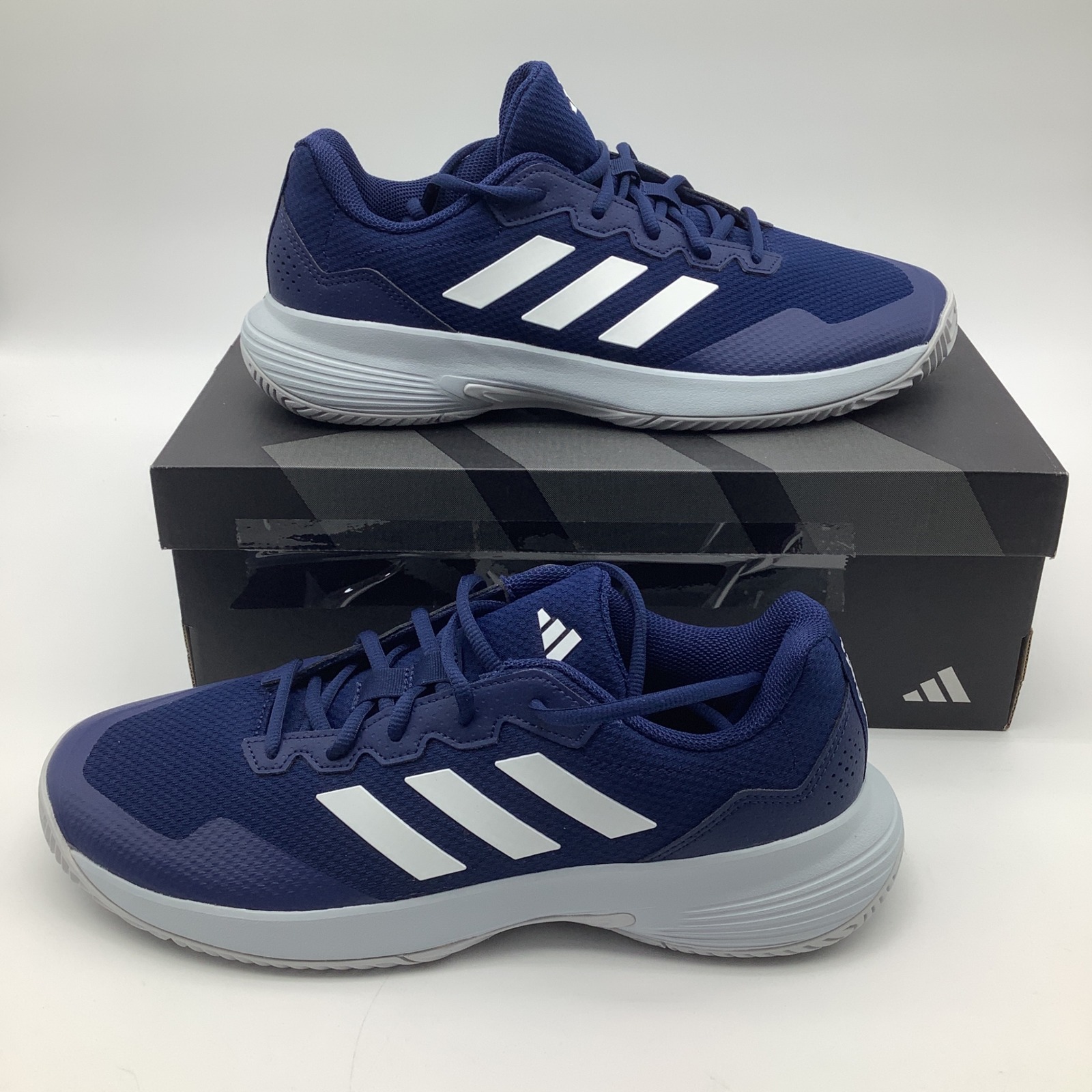 Adidas Gamecourt 2 M Tennis Shoes Mens Size 9.5 Blue White Ie1112 New